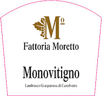 Lambrusco Grasparossa di Castelvetro Monovitigno 2019, Fattoria Moretto (Emilia-Romagna, Italy)