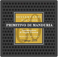 Primitivo di Manduria Sessantanni 2018, San Marzano (Apulia, Italy)