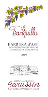 Barbera d'Asti La Tranquilla 2018, Carussin (Piedmont, Italy)