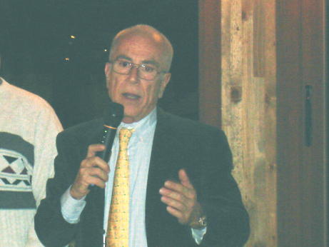 Erik Banti during one of his speeches