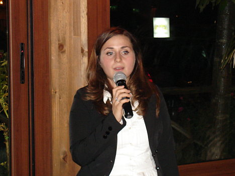 Caterina Ceraudo durante uno dei suoi interventi