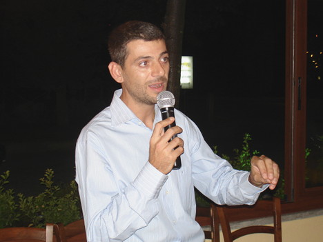 Giampaolo Tabarrini during one of his speeches