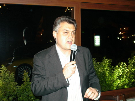 Valerio Mondo during one of his speeches