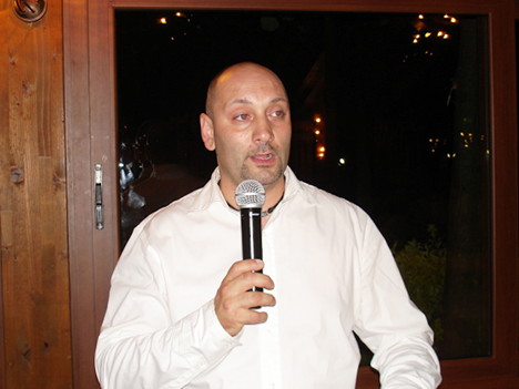Fabrizio Ressia during one of his speeches