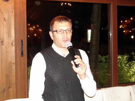 Mario Mazzitelli during one of his speeches