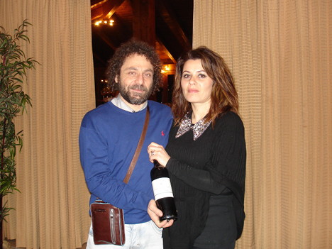 Pierpaolo Menghini and his wife Natascia with Col Cimino 2005