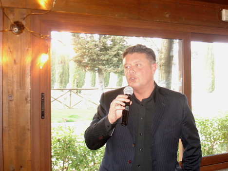Dr. Pietro Borroni during one of his speeches