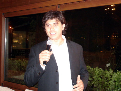 Valerio Di Mauro during one of his speeches