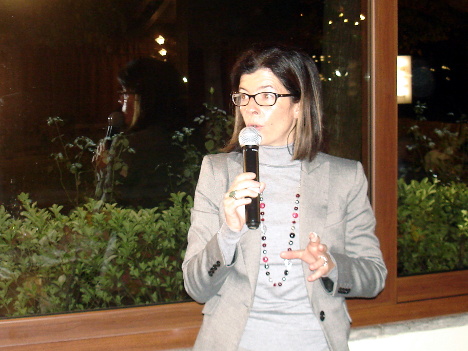 Dr. Evelina Bernetti in one of her speeches