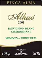 Alhué Sauvignon Blanc Chardonnay 2002, Finca Alma (Argentina)