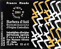 Barbera d'Asti Vigna del Salice 2001, Franco Mondo (Italia)