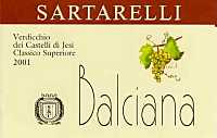 Verdicchio dei Castelli di Jesi Classico Superiore Balciana 2001, Sartarelli (Italy)