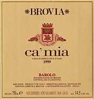Barolo Ca'Mia 1999, Brovia (Italia)