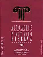 Alto Adige Pinot Nero Riserva Sandlahner 2001, Cantina Produttori Bolzano (Italia)