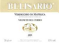 Verdicchio di Matelica Vigneti del Cerro 2003, Belisario (Italia)
