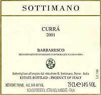 Barbaresco Currà 2001, Sottimano (Italia)