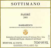 Barbaresco Pajorè 2001, Sottimano (Italia)