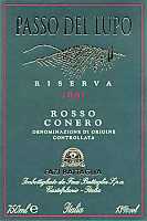 Rosso Conero Riserva Passo del Lupo 2001, Fazi Battaglia (Italy)