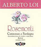 Cannonau di Sardegna Rosato Jerzu Rosemonti 2003, Alberto Loi (Italia)