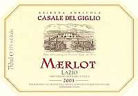Merlot 2003, Casale del Giglio (Italia)