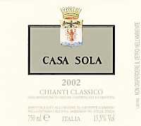 Chianti Classico Casa Sola 2002, Fattoria Casa Sola (Italy)