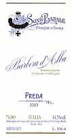 Barbera d'Alba Vigna Preda 2003, Barale Fratelli (Italia)