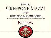 Brunello di Montalcino Riserva Greppone Mazzi 1999, Ruffino (Italia)
