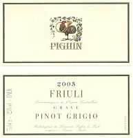 Friuli Grave Pinot Grigio 2005, Pighin (Italia)