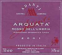 Arquata Rosso 2001, Adanti (Italia)