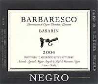 Barbaresco Basarin 2004, Angelo Negro (Italia)