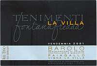 Barolo Paiagallo Vigna La Villa 2001, Fontanafredda (Italia)