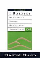 I Balzini Green Label 2006, I Balzini (Italia)