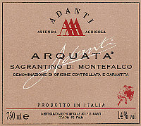 Montefalco Sagrantino 2003, Adanti (Italy)