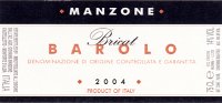 Barolo Bricat 2004, Manzone Giovanni (Italia)