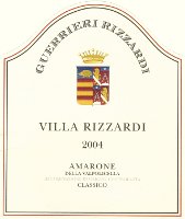 Amarone della Valpolicella Classico Villa Rizzardi 2004, Guerrieri Rizzardi (Italia)