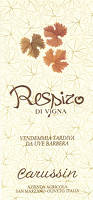 Respiro di Vigna 2009, Carussin (Italia)