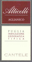 Alticelli Aglianico 2008, Cantele (Italia)