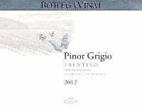 Trentino Pinot Grigio Bottega Vinai 2012, Cavit (Italia)