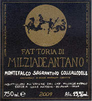 Montefalco Sagrantino Colleallodole 2009, Fattoria Colleallodole - Milziade Antano (Italia)