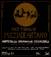 Montefalco Sagrantino Colleallodole 2011, Fattoria Colleallodole - Milziade Antano (Italy)