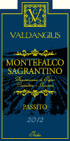 Montefalco Sagrantino Passito 2012, Valdangius (Italia)