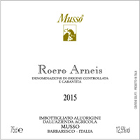 Roero Arneis 2015, Musso (Italia)