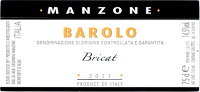 Barolo Bricat 2011, Manzone Giovanni (Italia)