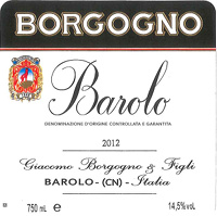 Barolo 2012, Borgogno (Italia)