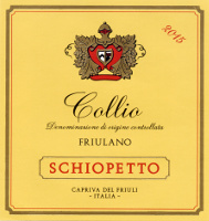 Collio Friulano 2015, Schiopetto (Italy)