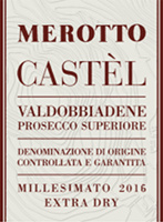 Valdobbiadene Prosecco Superiore Extra Dry Castèl 2016, Merotto (Italia)