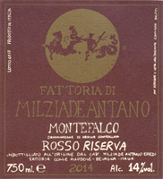 Montefalco Rosso Riserva 2014, Fattoria Colleallodole - Milziade Antano (Italia)
