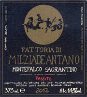 Montefalco Sagrantino Passito 2012, Fattoria Colleallodole - Milziade Antano (Italia)