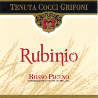 Rosso Piceno Rubinio 2016, Tenuta Cocci Grifoni (Italia)