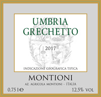 Umbria Grechetto 2017, Montioni (Italy)